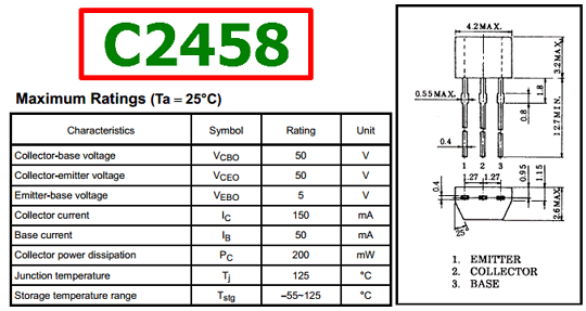 C Datasheet Vcbo V Npn Transistor Toshiba