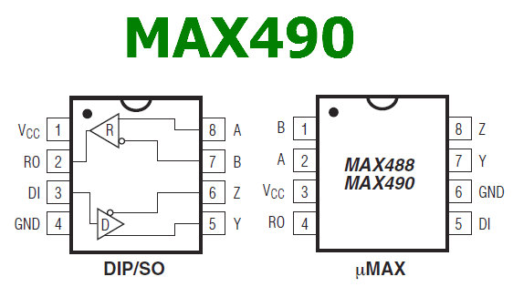 Max490 схема включения